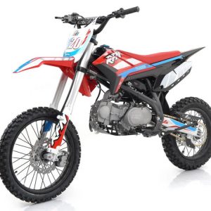 Apollo Thunder T20 125cc Dirt Bike, 4-Speed Manual, 17/14 inch Wheels, Ages 12 and up - Red
