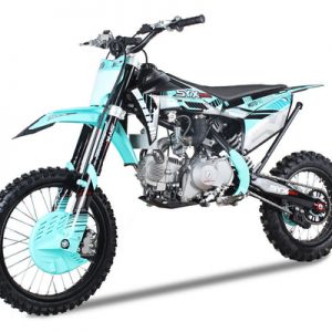SYX Moto Pro 190cc 4-Stroke Gas Dirt Bike 5-Speed Manual Electric Start (17/14), Ages 16 and up - Teal