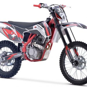 TrailMaster TM33 250 Dirt Bike, 5-Speed Manual, Dual Disc Brakes (21/18) - Red