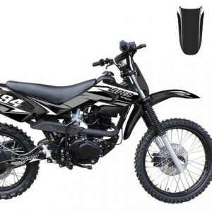 Viper 150cc Dirt Bike 5-Speed Manual Kick Start (19/16) Wheels, Ages 16 and up - Black