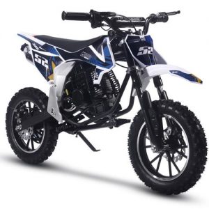 Warrior Kids Gas Dirt Bike, 52cc 2-Stroke, Ages 6 and up - Black