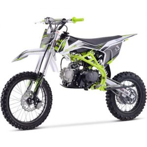 X3 Gas Dirt Bike, 125cc 4-Stroke, Electric Start, Manual 4-Speed, 17/14 inch Wheels - Green